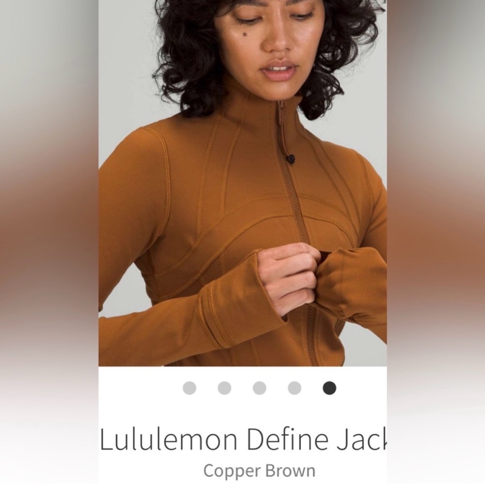 lululemon athletica Women's Utility Jacket in cognac brown